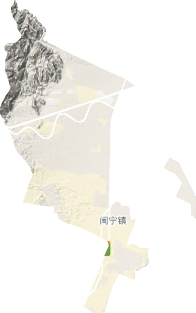 閩寧鎮地形圖