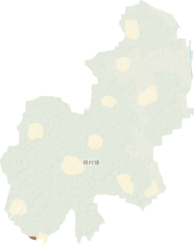 韓村鎮地形圖