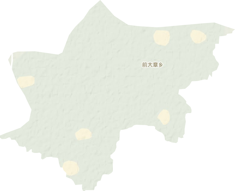 前大章鄉(xiāng)地形圖
