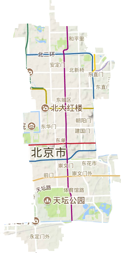 東城區地形圖