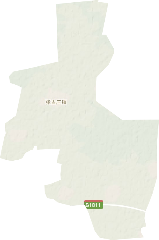 張古莊鎮地形圖