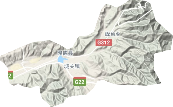 城關鎮地形圖