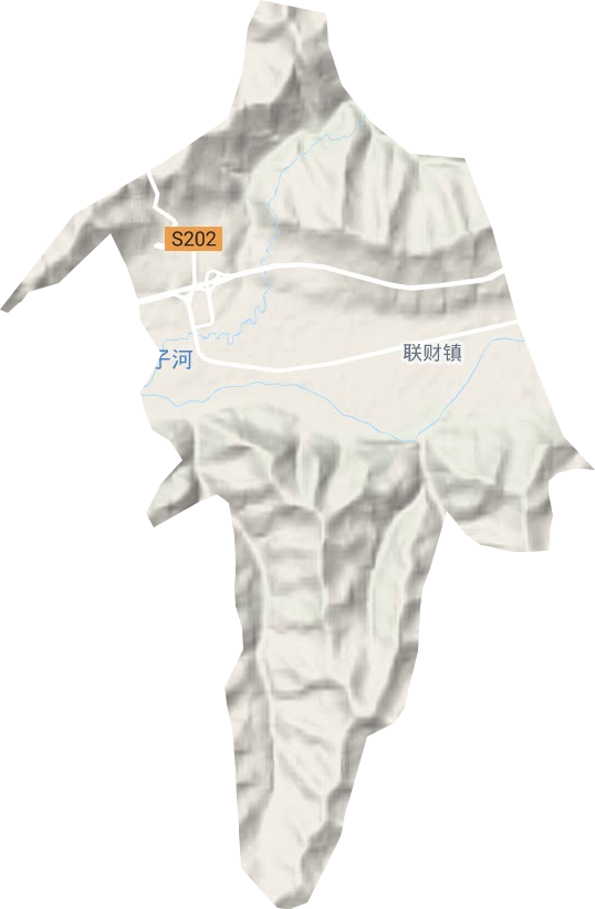 聯材鎮地形圖