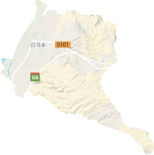白馬鄉地形圖