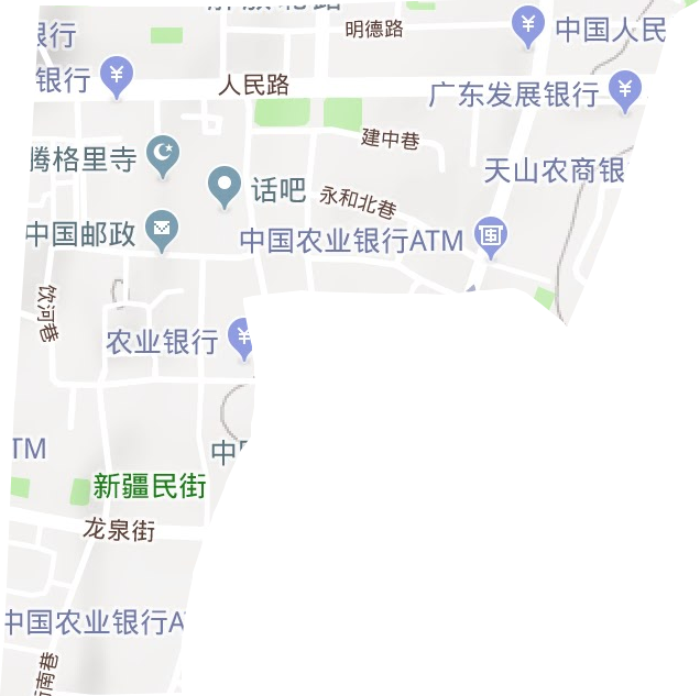 解放南路街道地形圖