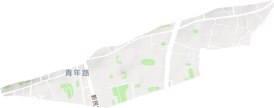 青年路街道地形圖