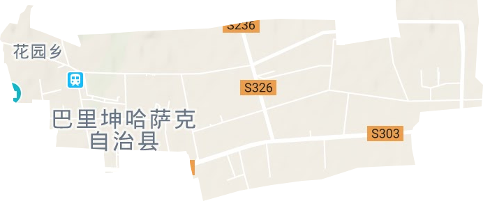 巴里坤鎮(zhèn)地形圖