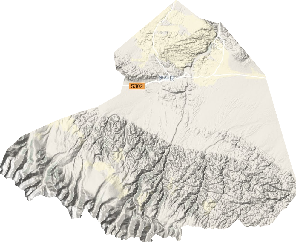 吐葫蘆鄉地形圖