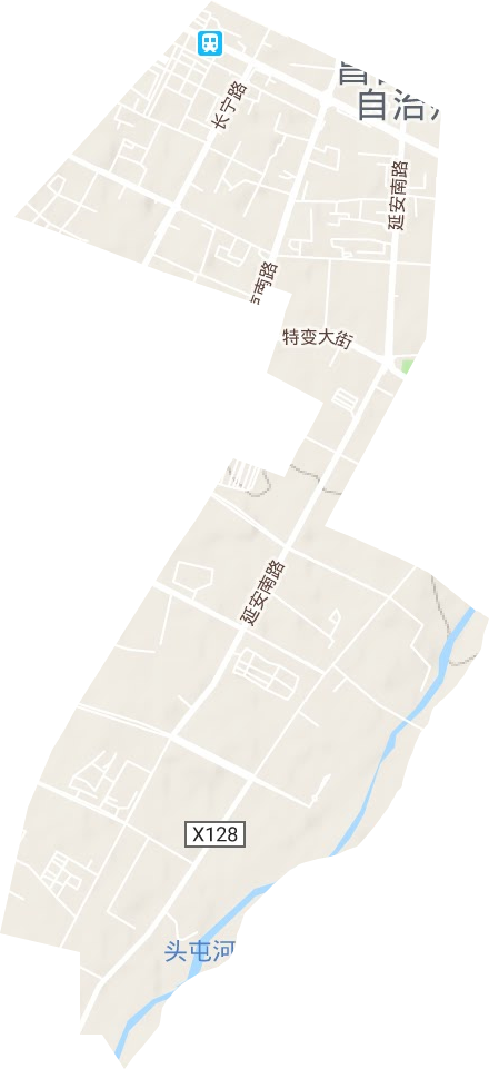 北京南路辦事處地形圖