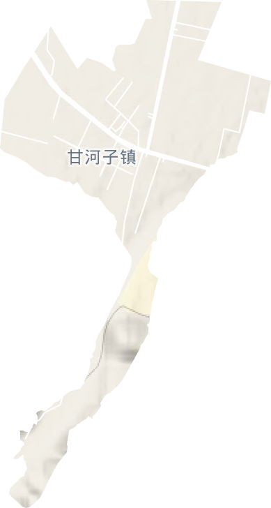 甘河子鎮地形圖