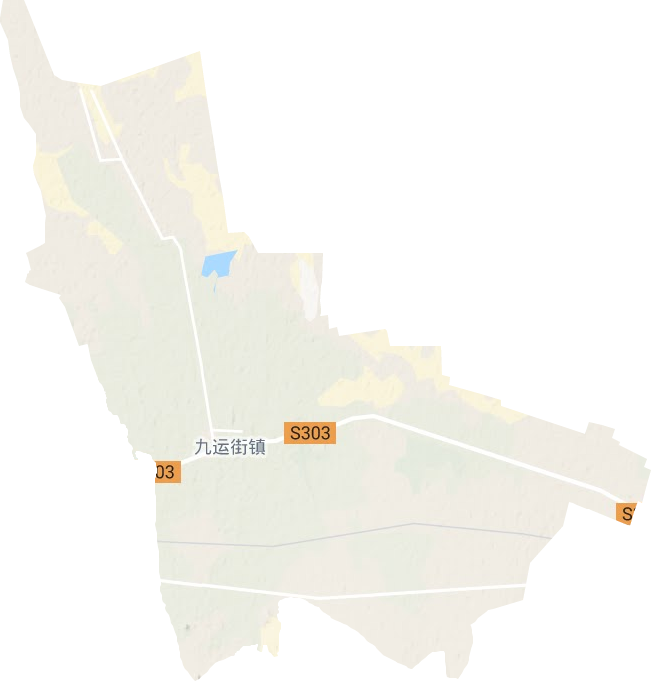 九運街鎮(zhèn)地形圖