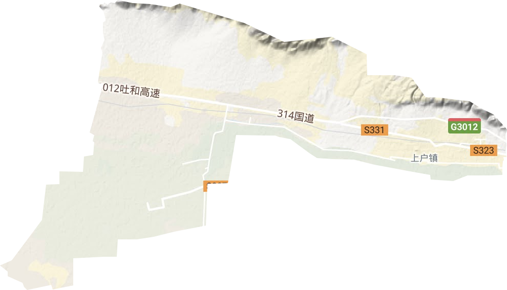 上戶鎮地形圖
