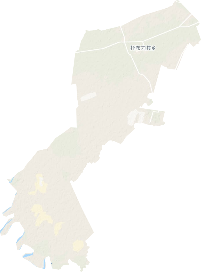 庫爾勒市托布力其鄉(xiāng)地形圖