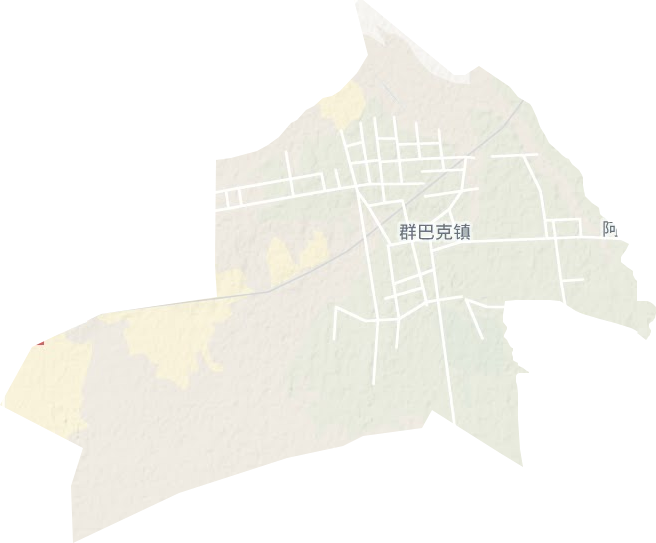 群巴克鎮地形圖