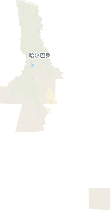哈爾巴克鄉地形圖