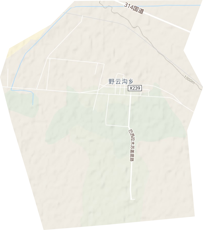 野云溝鄉地形圖
