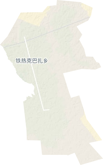 鐵熱克巴扎鄉地形圖