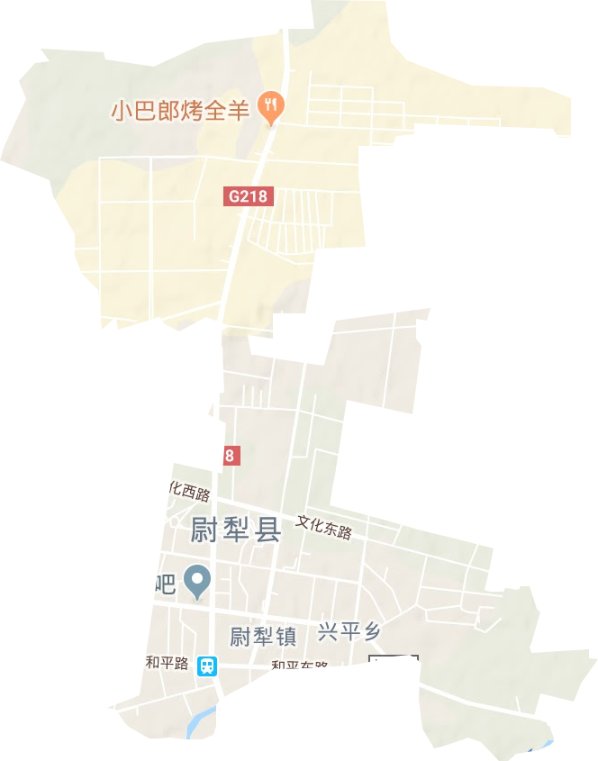 尉犁鎮地形圖