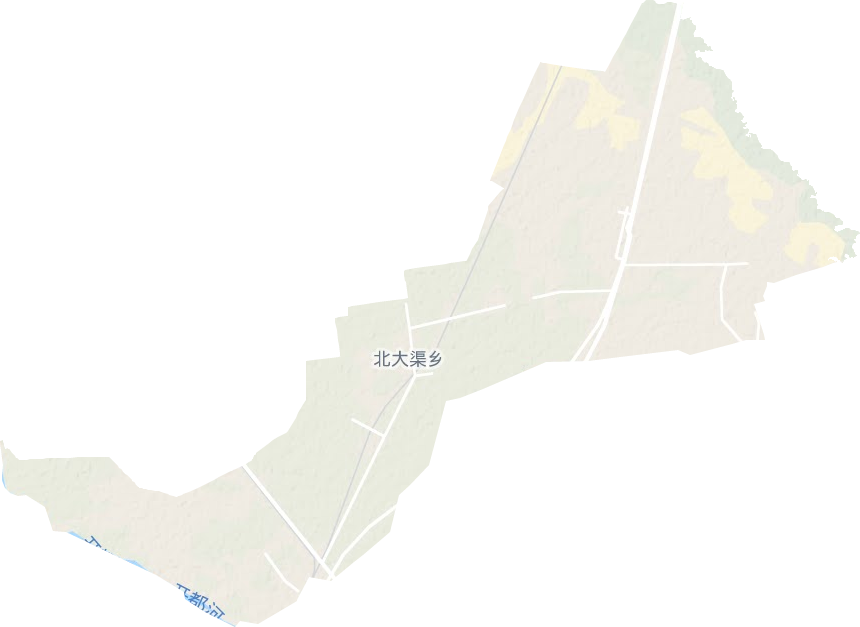 北大渠鄉地形圖