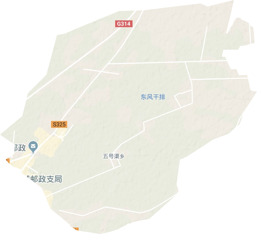 五號渠鄉地形圖