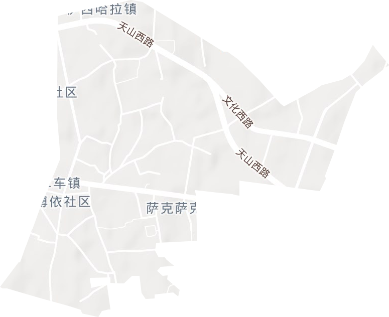 薩克薩克街道地形圖