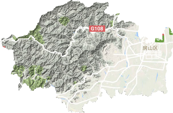 房山區地形圖