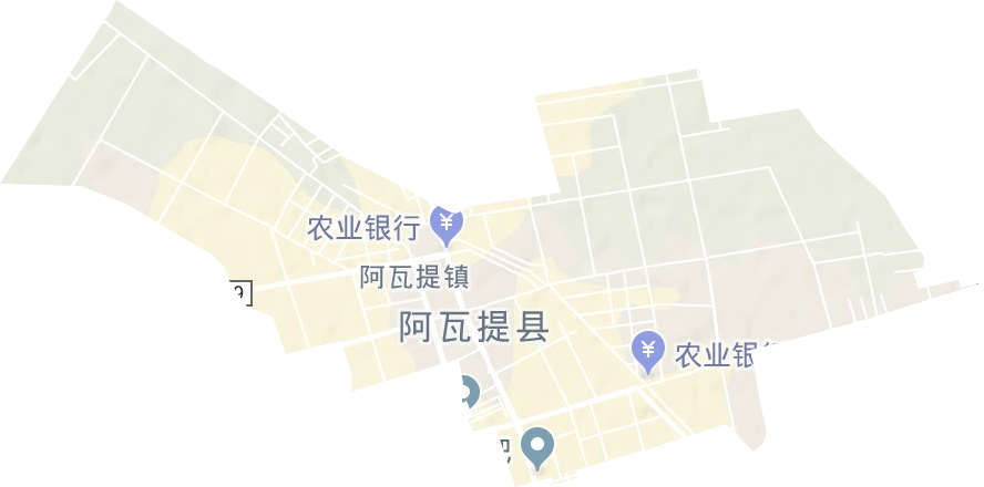 阿瓦提鎮(zhèn)地形圖
