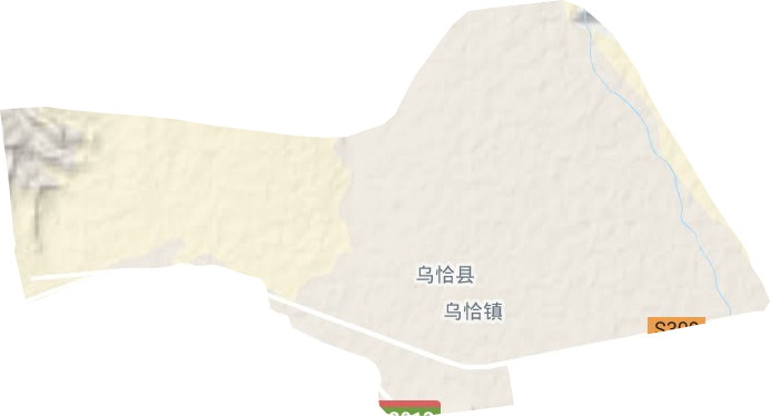 烏恰鎮地形圖