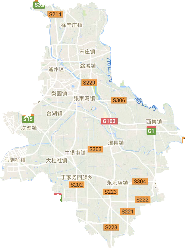 通州區地形圖
