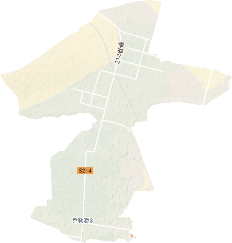 喬勒潘鄉地形圖
