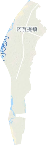 阿瓦提鎮地形圖