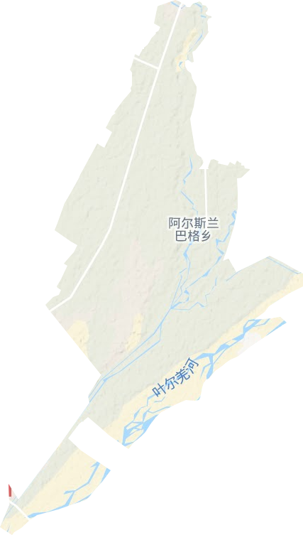 阿爾斯蘭巴格鄉地形圖