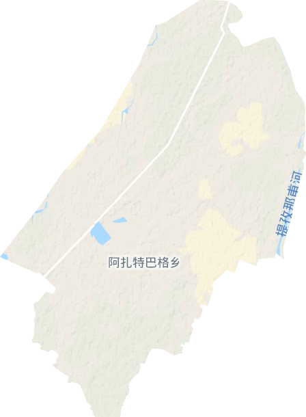 阿扎特巴格鄉地形圖