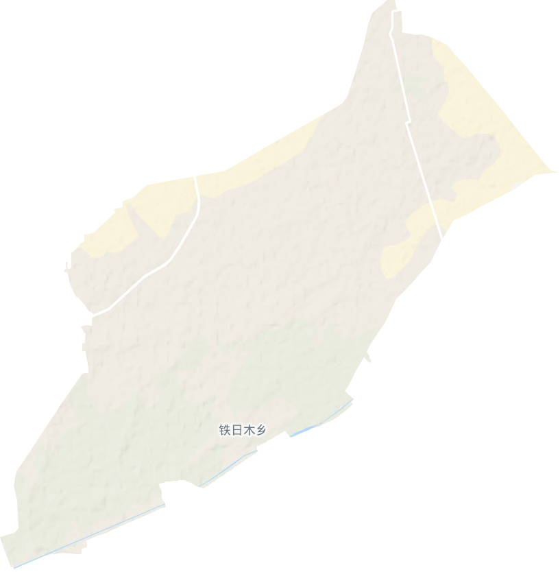 鐵日木鄉(xiāng)地形圖