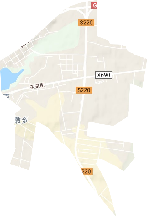 瓊科瑞克街道地形圖