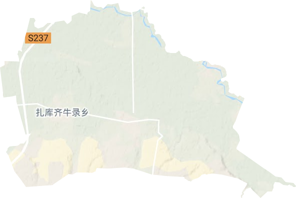 扎庫齊牛錄鄉(xiāng)地形圖