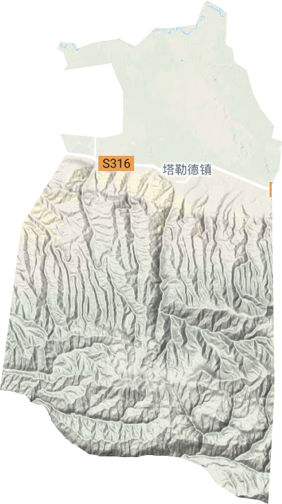 塔勒德鎮(zhèn)地形圖