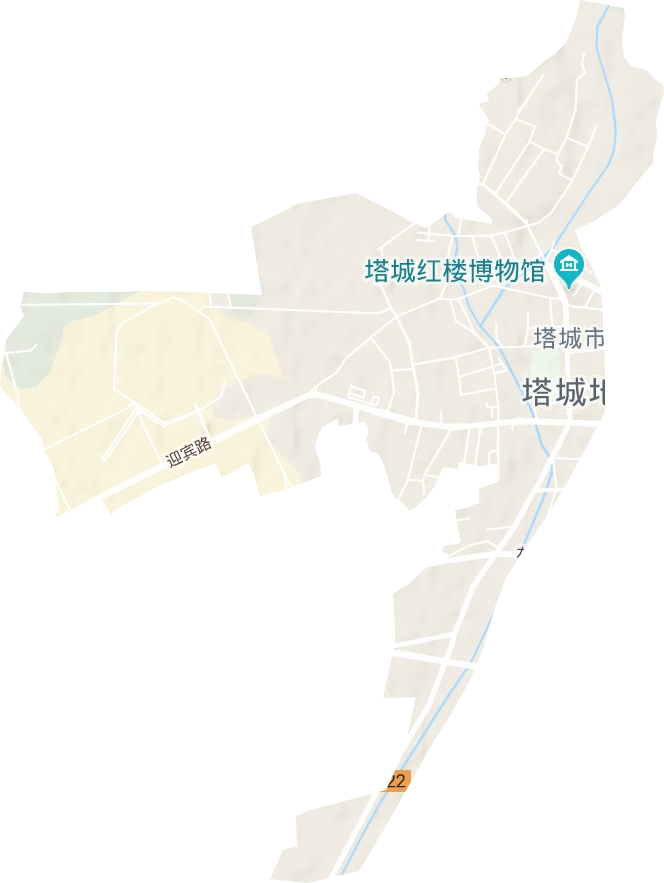 杜別克街道地形圖