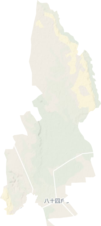 八十四戶鄉地形圖