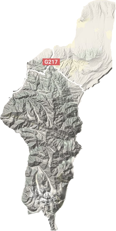 巴音溝牧場地形圖