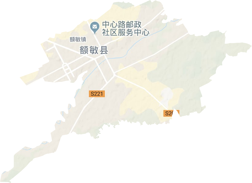 額敏鎮地形圖