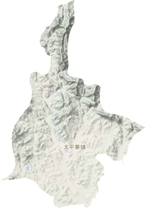 太平寨鎮地形圖