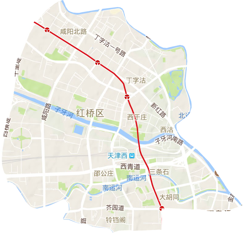 紅橋區(qū)地形圖