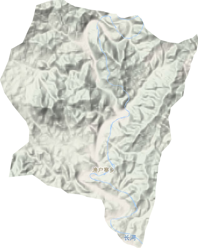 漁戶寨鄉地形圖