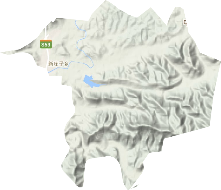 新莊子鄉(xiāng)地形圖