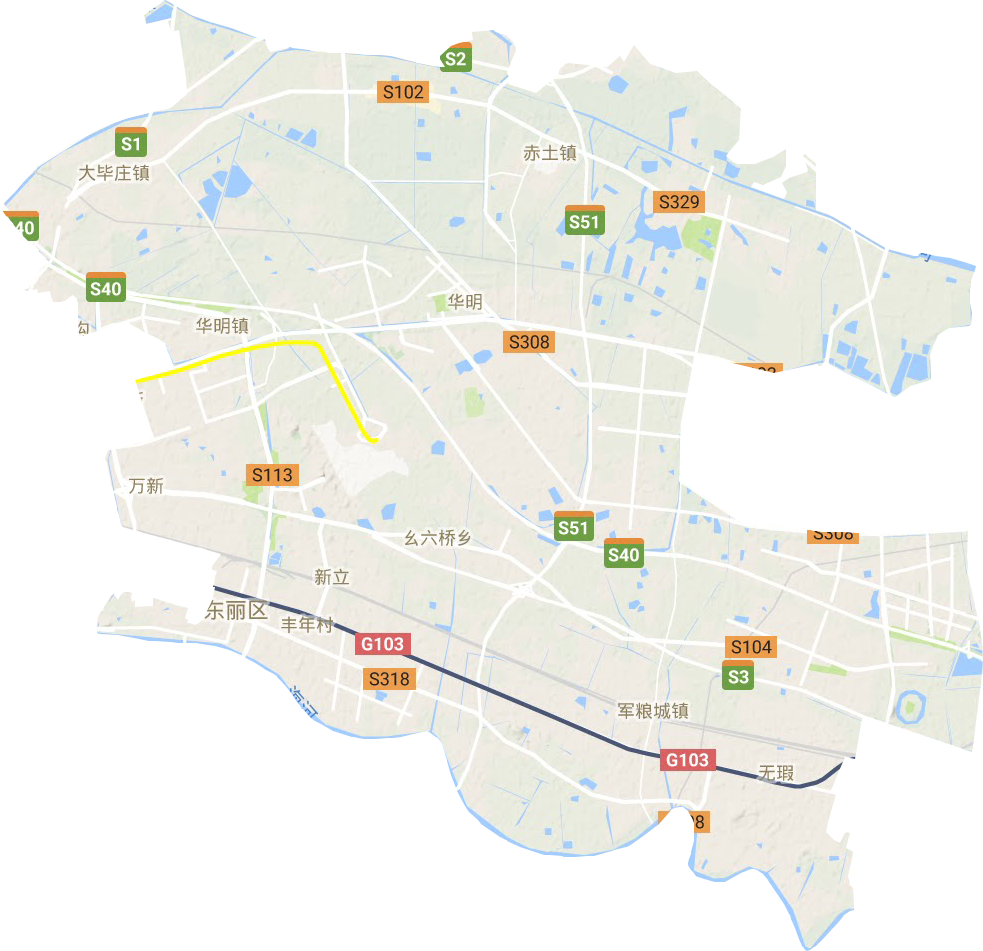 東麗區地形圖