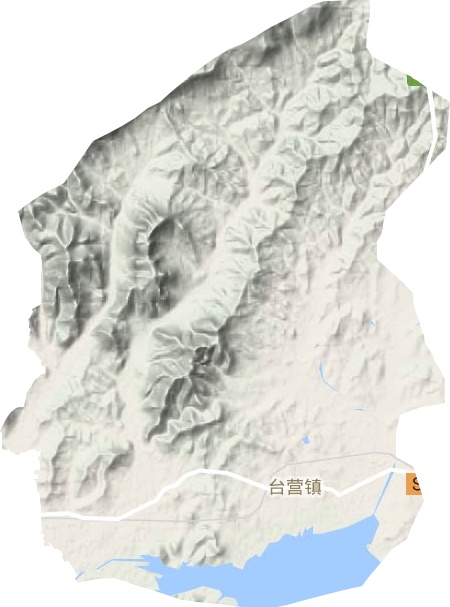 臺營鎮地形圖