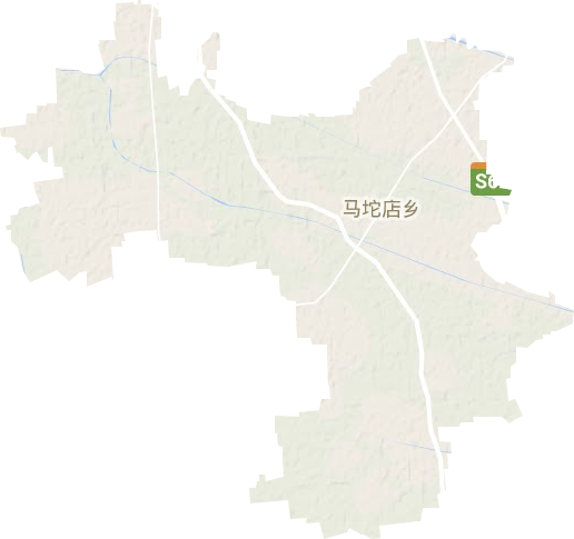 馬坨店鄉地形圖