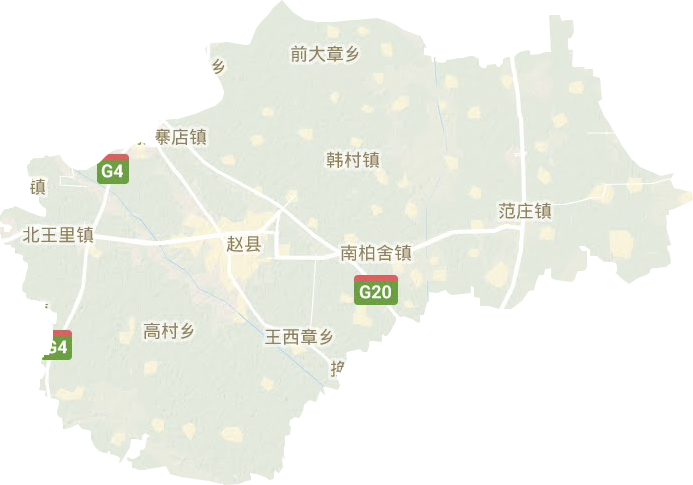 趙縣地形圖