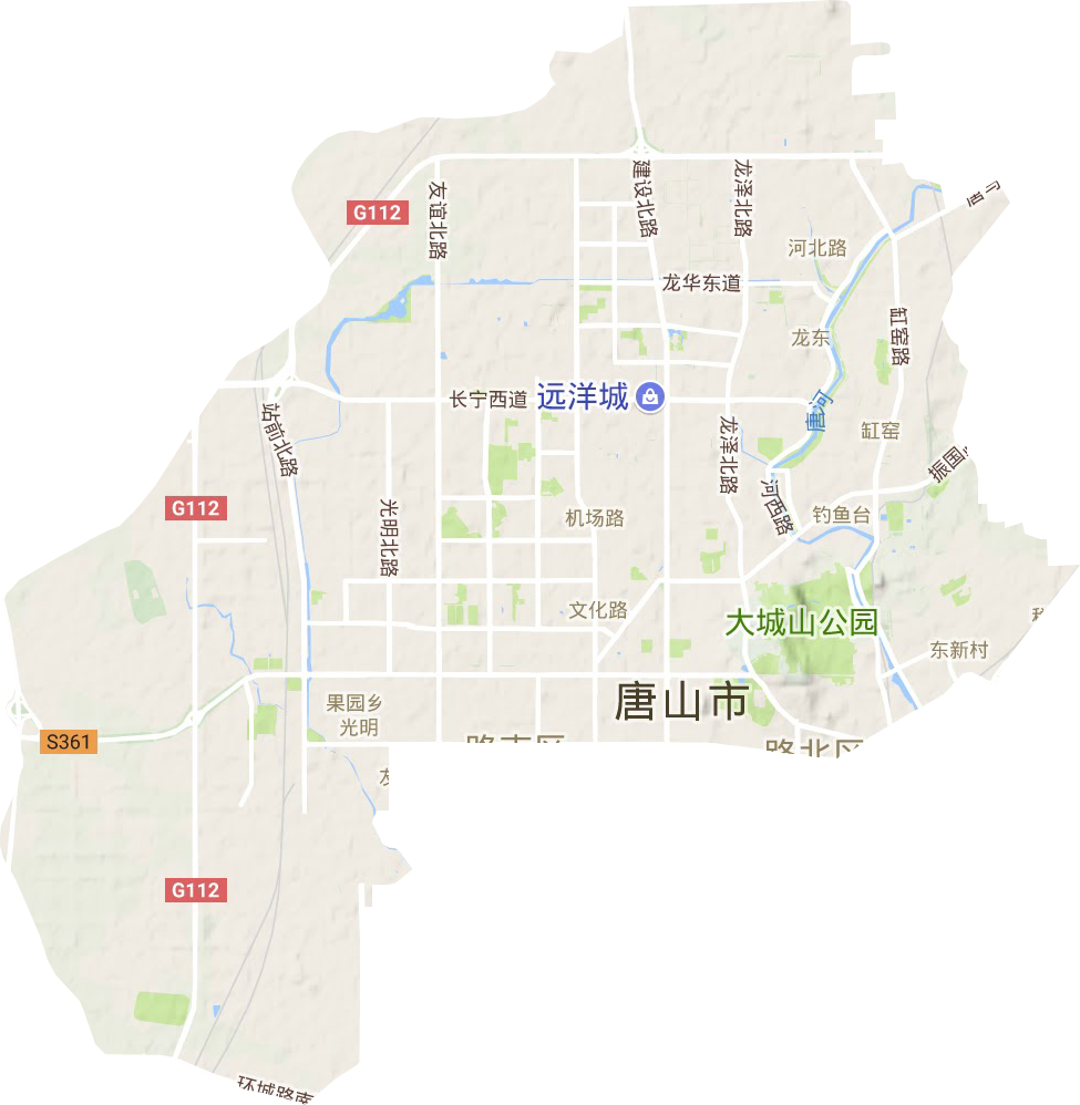 路北區(qū)地形圖